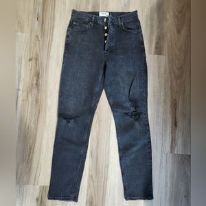 Agolde Highrise Skinny Black Jeans